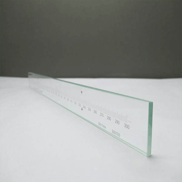 optical precision glass scale calibration glass ruler